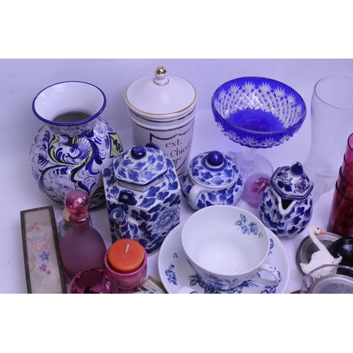 793 - A Collection of various China, Glass, Fans, Nut Crackers, etc. Needs Viewing.