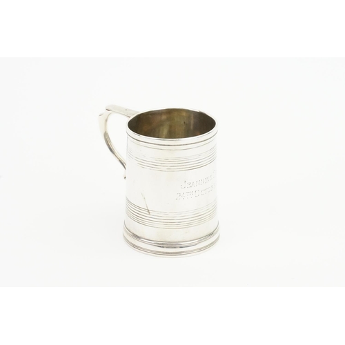 40 - A 1907, George Jackson & David Fullerton - Josiah Williams & Co, Silver Georgian Design Mug. London ... 