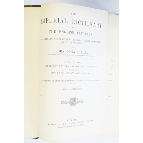 Four Volumes of "John Ogilvie" New Edition of The Imperial Dictionary