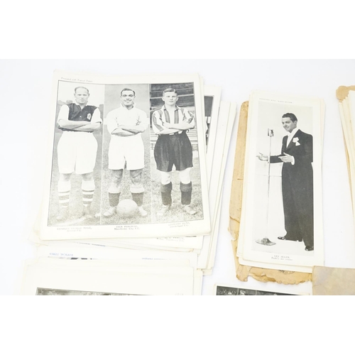 656 - A Large Collection of Black & White Photographs of Football Players & Teams from the 1930s to includ... 