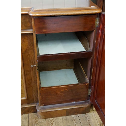 408 - A Victorian Cuban Mahogany Inset Fronted Butler's Sideboard with Four Cupboards with Fitted interior... 