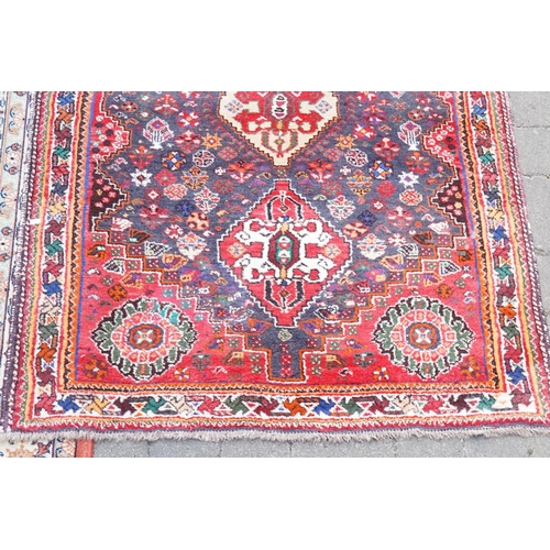 270 - An All Over Triple Bordered Square Tree of Life Rug with Fringed Border. Measuring: 140cms x 200cms.... 