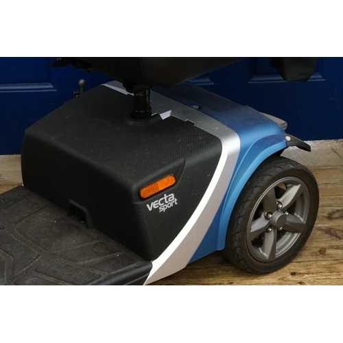 693 - A 2020 Vecta Sport 8mph Mobility Scooter in Blue in Excellent Working Condition at time of Listing C... 