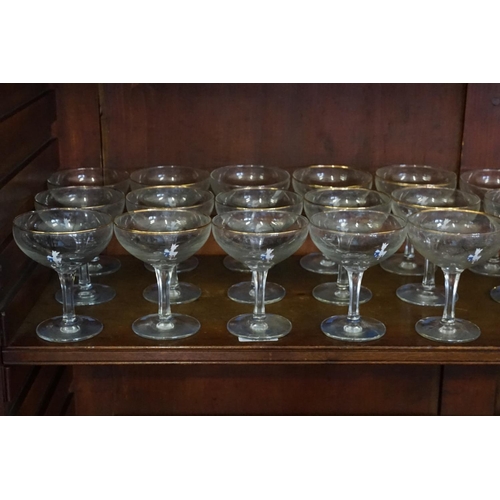 324 - A Large Collection of Original Baby Sham Glasses to include a Gilt Edge & White Background. (Around ... 