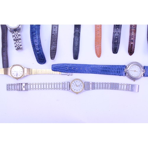 201 - A quantity of watches to include Rotary, Butchers, Seiko, SYMA, Ronson, FUNAI, etc.