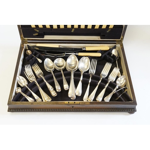 64 - A Part Canteen of Silver Plated Cutlery.