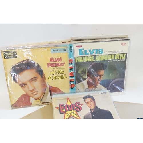 356 - A Collection of Elvis Presley Records by RCA, Camden, HMV, etc, to include Number One hits, etc. Nee... 