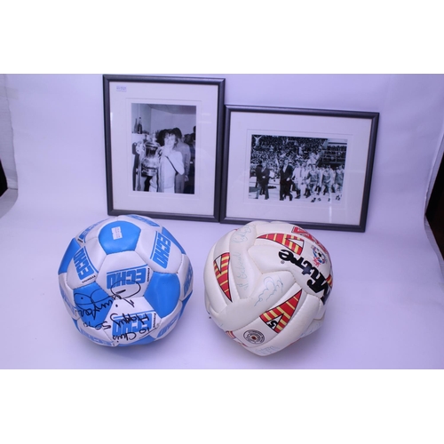 683 - A Southampton Football Club - 2 Framed Black & White Photographs of the 1976 Cup Final, one depictin... 