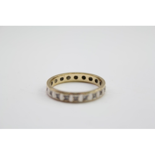 79 - A 9ct Gold Eternity Band mounted with Chip Diamonds. Size approximately P/Q. Weight approximately 2.... 