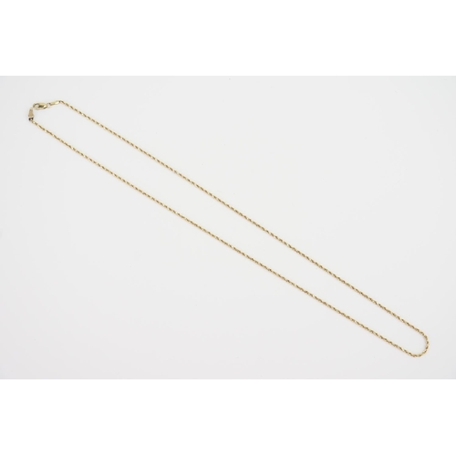 83 - A 14ct Gold necklace. Total weight approx. 4.6g. Length approx. 53.5cms.