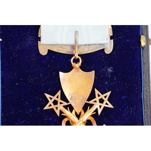 139 - A Masonic Freemasons Treasurer's medal for Lodge 1157, which is Zetland, awarded to Charles J. Cottr... 