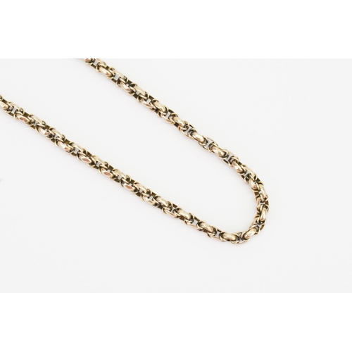 160 - A 9ct Gold Pocket Watch Chain. Weight approximately: 10 grams.