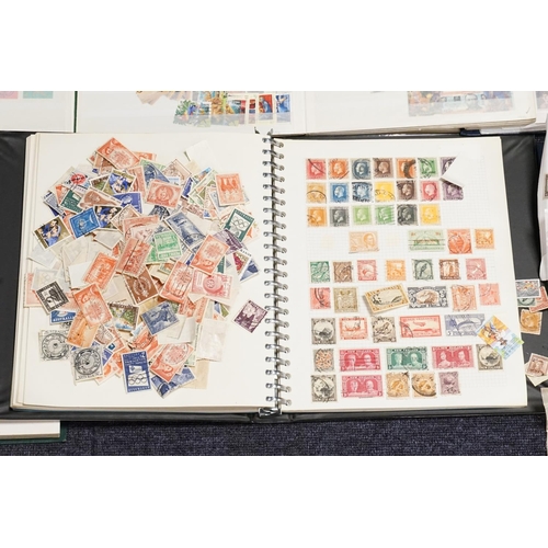 381 - A Plastic Tub of 6 x Stamp Albums & Various First Day Covers.