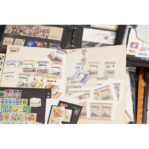 386 - Nine Various Stamp Albums to include Stanley Gibbons & other Albums.