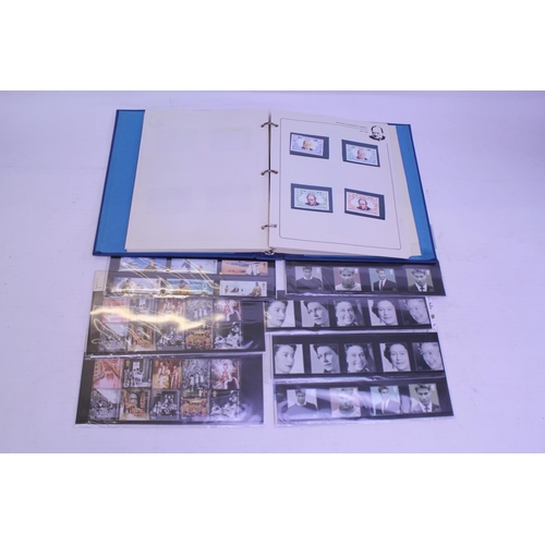 391 - A Winston Churchill Stamp Album containing a selection of World Stamps & a Collection of First Day C... 