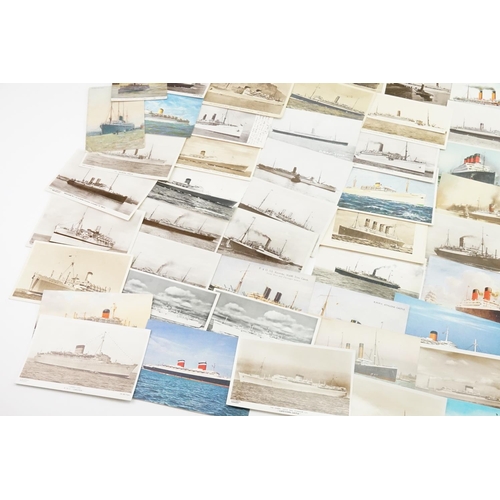 259 - A Very Large Collection of Post Cards depicting Liners to include White Star Line, The RML Cainthia,... 