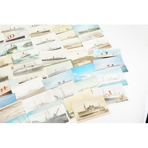 259 - A Very Large Collection of Post Cards depicting Liners to include White Star Line, The RML Cainthia,... 