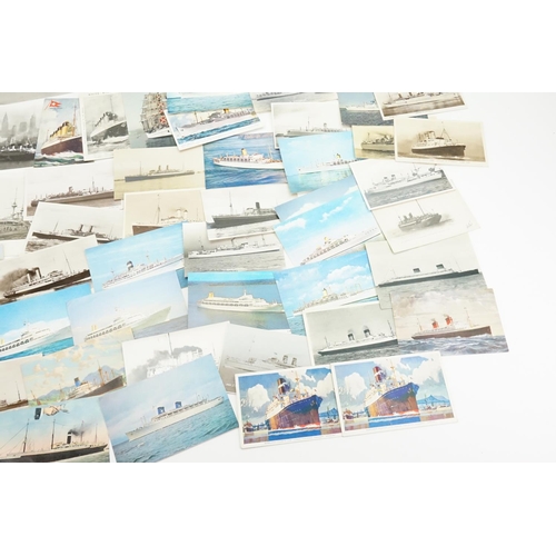 259 - A Very Large Collection of Post Cards depicting Liners to include White Star Line, The RML Cainthia,... 