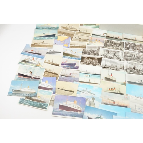 259 - A Very Large Collection of Post Cards depicting Liners to include White Star Line, The RML Cainthia,... 