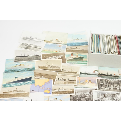 259 - A Very Large Collection of Post Cards depicting Liners to include White Star Line, The RML Cainthia,... 