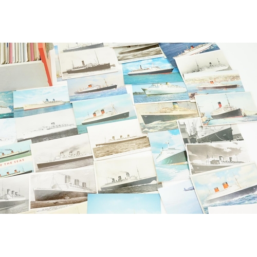 259 - A Very Large Collection of Post Cards depicting Liners to include White Star Line, The RML Cainthia,... 