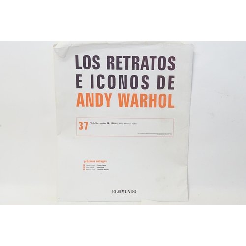 972 - A collection of El Mundo Andy Warhol prints to include Marilyn Munroe, etc.