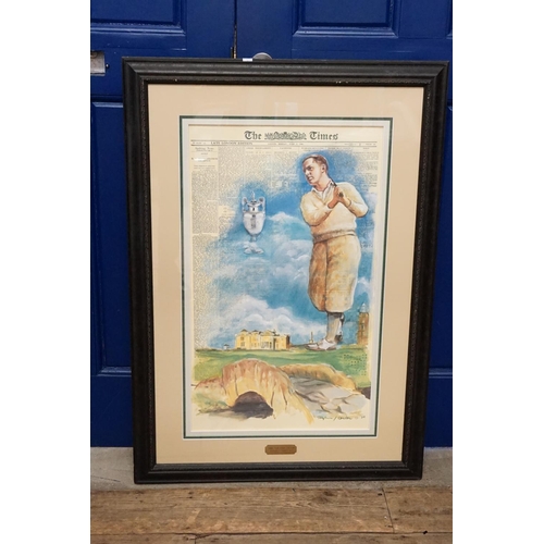 981 - A Print of the Golf Grand Slam for 