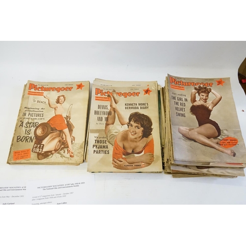 250 - A collection of Picturegoer magazines from 1955 - 1959, approximately 90+.