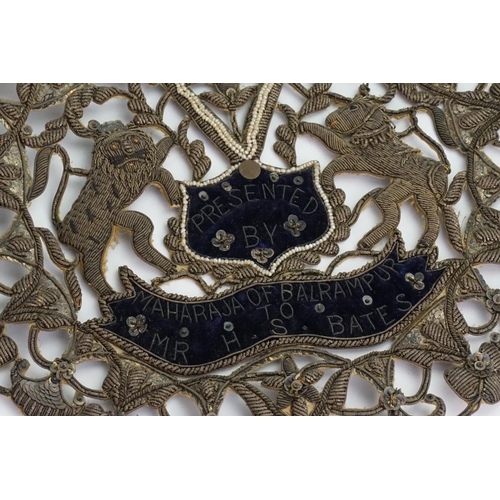 736 - A Rare Pair of Indian Delhi Durbar Silver & Mounted Presentation Animal Rank Badges presented by The... 