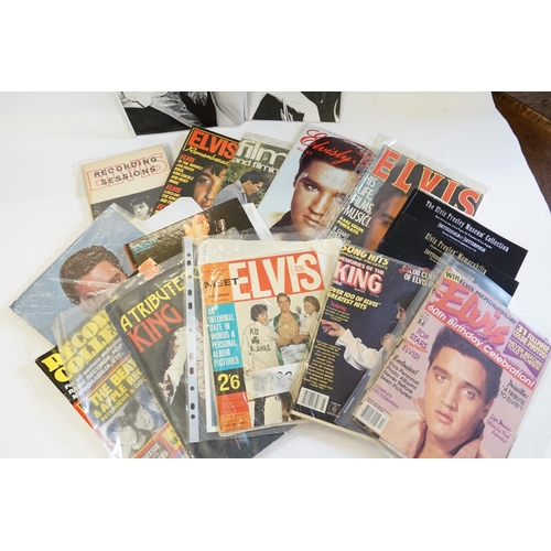 358 - A Box containing Elvis Presley Monthly Special, Elvis Memorabilia by Butterfield & Butterfield (1995... 