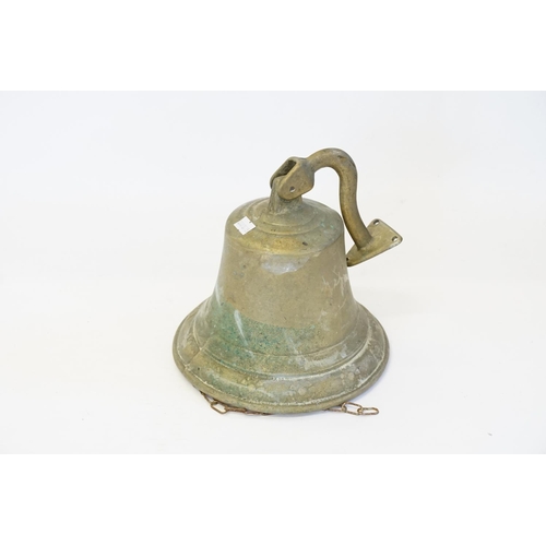 697 - A Vintage Brass Ship's Bell.