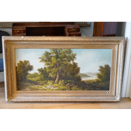 939 - A Large Victorian Oil Painting Signed 