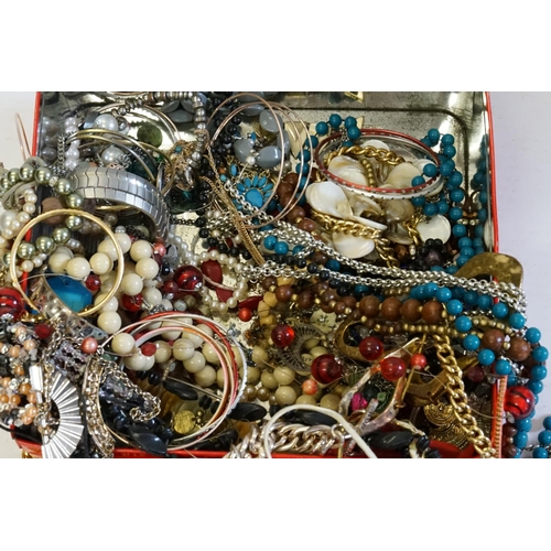 174 - A Box of Costume Jewellery.