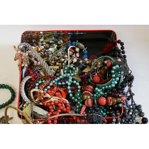 175 - A Box of Costume Jewellery.