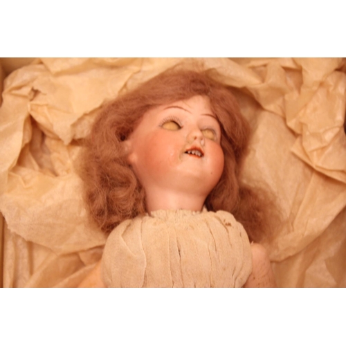 370 - An Antique Angel Doll Complete with Halo contained in an incorrect box.