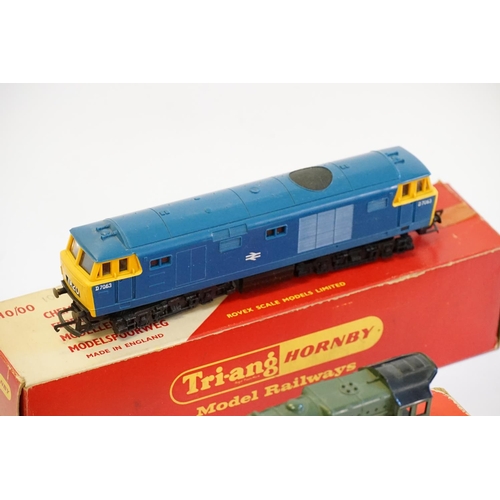 164 - 2 x Tri-ang Locomotives to include R53 - 4-6-2 Princess Elizabeth Locomotive with Tender in Green & ... 