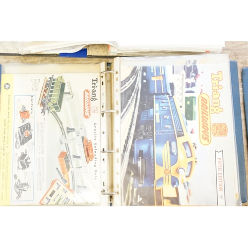 149 - 4 x Catalogue Albums to include Tri-ang Catalogues from No: 1-20 (No: 1 is Reproduction), Hornby Cat... 