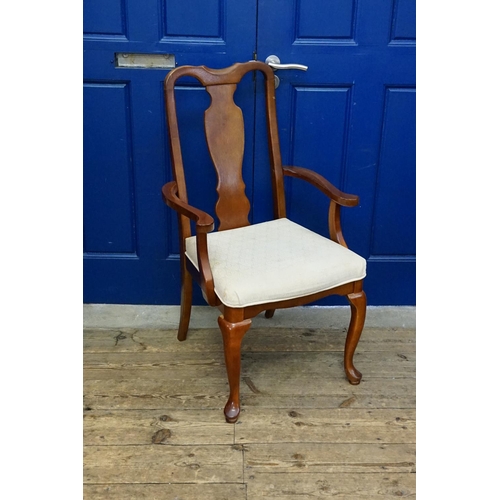 598 - A Mahogany Framed Queen Anne designed Dining Chair.