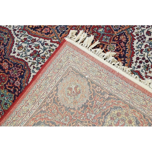 297 - A Purple ground Floreat, central bordered and Paneled outer & central Cartouche Rug. Measuring: 310c... 