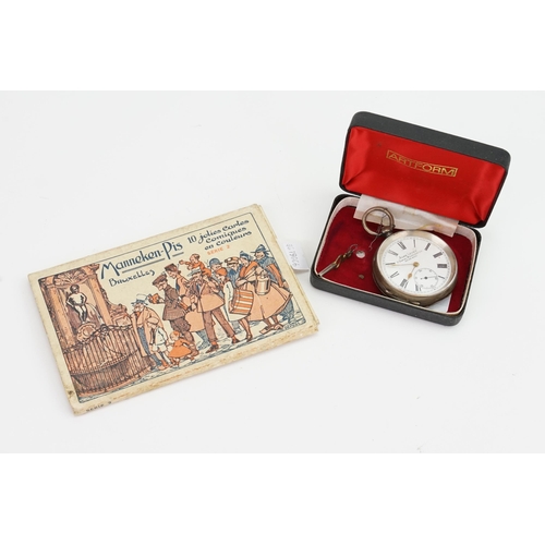 230 - A Swiss Silver Cased Pocket Watch, 