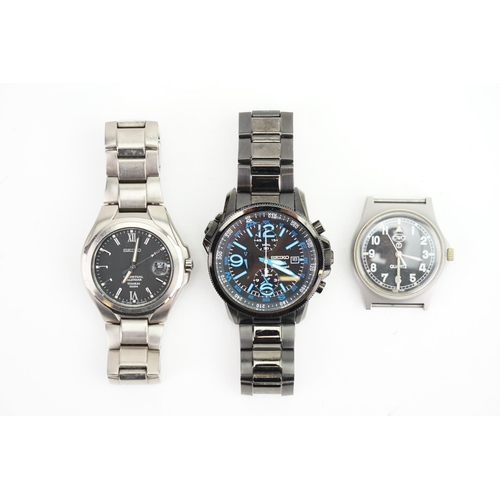 248 - A collection of Three watches to include two Seiko and one CWC.