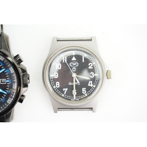 248 - A collection of Three watches to include two Seiko and one CWC.