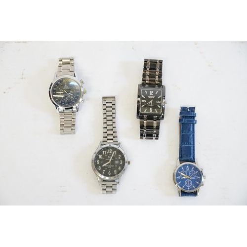 253 - Four various Gentleman's Wristwatches by various makers.