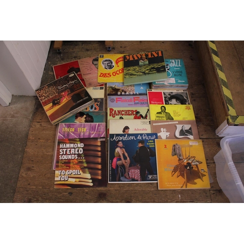 332 - A Collection of Spanish LP's, Chilean Folk Music, Tommy Dorsey, Brazil DIA, Ranchers, etc. Along wit... 