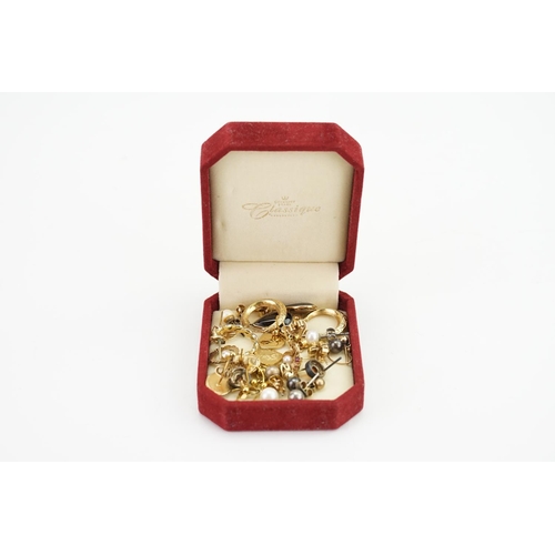 106 - A Collection of Earrings, Studs, Mother of Pearl, etc along with a Covent Garden Medal in the Origin... 