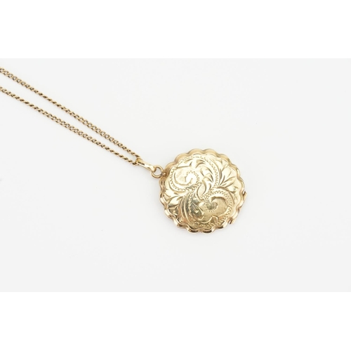 127 - A 9ct Gold Locket on Chain. Weighing: 6.2 grams.