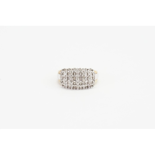 132 - A 10ct Gold marked Diamond Set Ring. Size O. Weight: 4.7g.