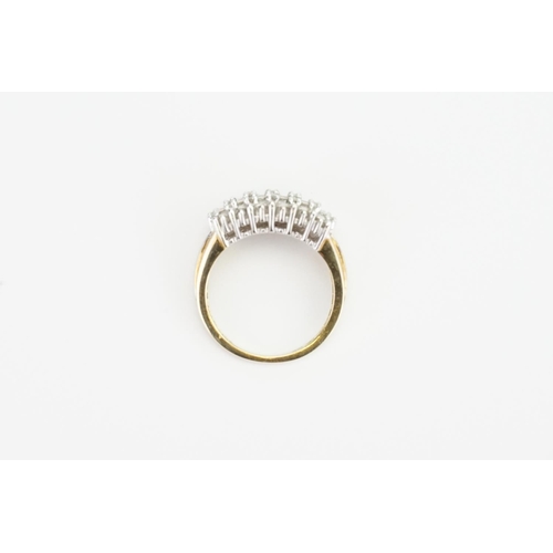 132 - A 10ct Gold marked Diamond Set Ring. Size O. Weight: 4.7g.