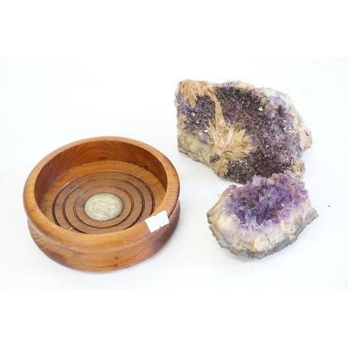 194 - Two Amethyst Geodes.