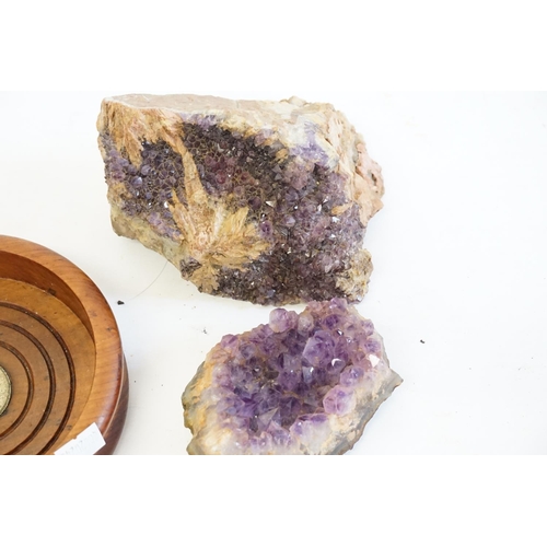 194 - Two Amethyst Geodes.